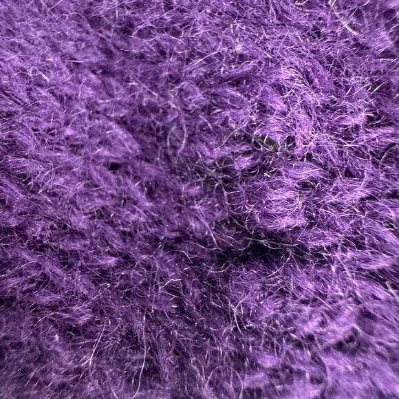 Vintage Eddie Bauer USA Sweater Women's Purple Shetland Wool Medium  Gorpcore - Picture 6 of 9